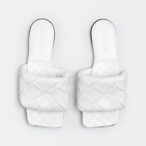 Bottega Veneta Lido White Sandal